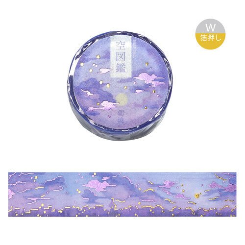 Washi Masking Tape Japonais BGM | Ciel Violet - BGM - millenotes