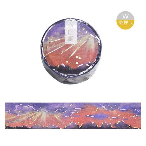 Washi Masking Tape Japonais BGM | Soleil à travers les nuages - BGM - millenotes