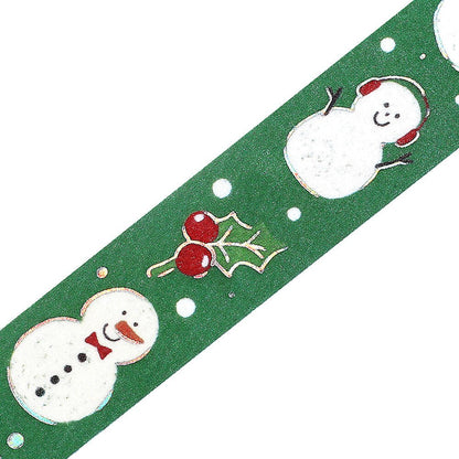 Washi Masking Tape Japonais BGM | Xmas | Bonhomme de Neige - BGM - millenotes