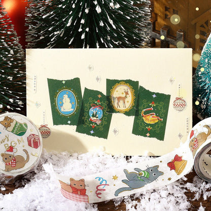Washi Masking Tape Japonais BGM | Xmas | Broche Festive - BGM - millenotes