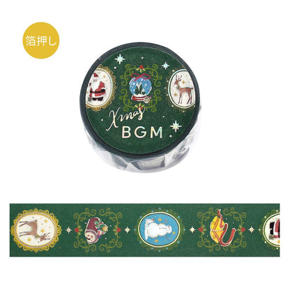 Washi Masking Tape Japonais BGM | Xmas | Broche Festive - BGM - millenotes