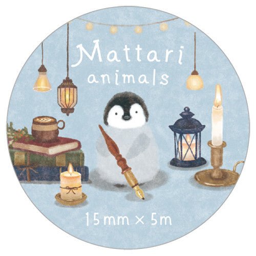 Washi Masking tape | Mattari Animals | Adorable Pingouin - NB Co Ltd - millenotes