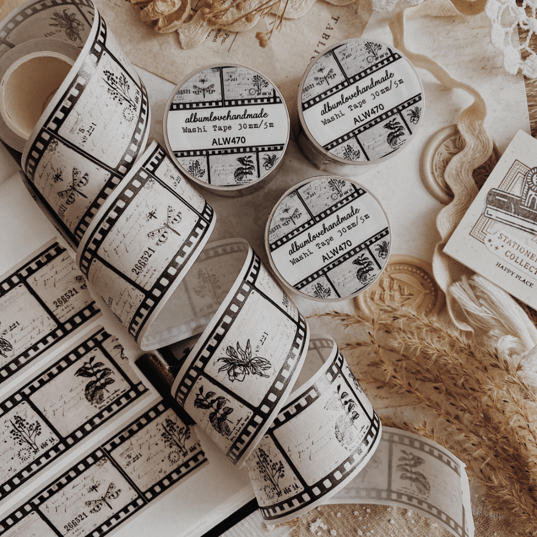 Washi masking tape | Pellicule vintage - AlbumHandMadeLove - millenotes