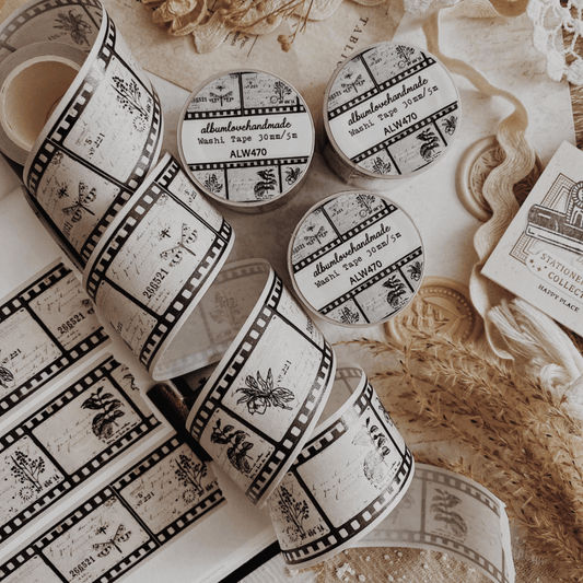 Washi masking tape | Pellicule vintage - AlbumHandMadeLove - millenotes