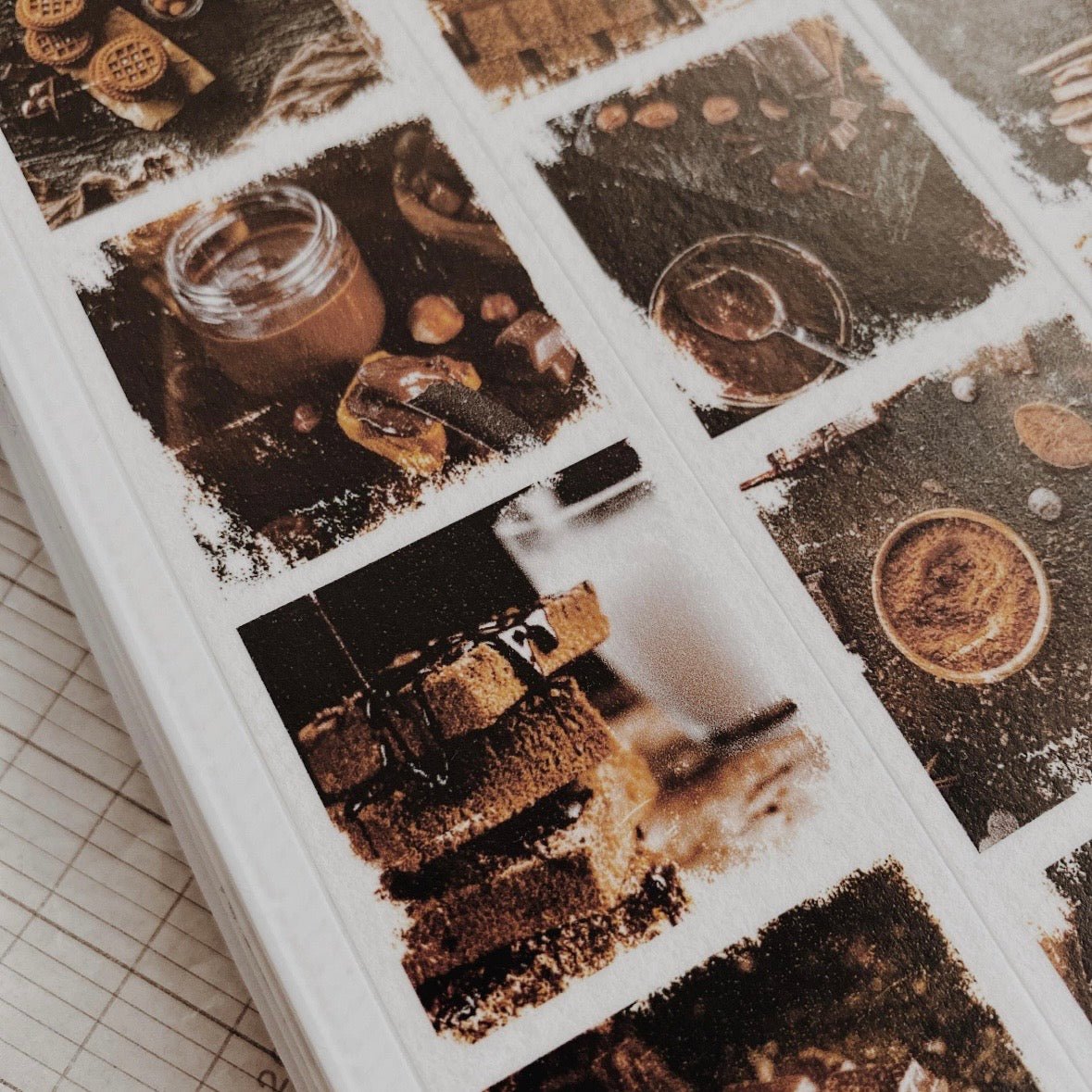 Washi masking tape | Photos carrées Douceur Chocolat - albumlovehandmade - 5 m - rouleau complet - millenotes