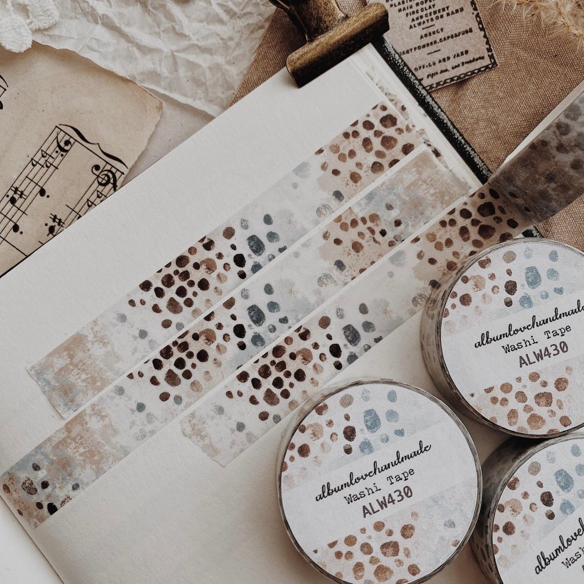 Washi masking tape | Pois Pastel - albumlovehandmade - millenotes