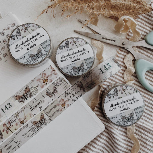 Washi masking tape | Printemps Vintage - albumlovehandmade - millenotes