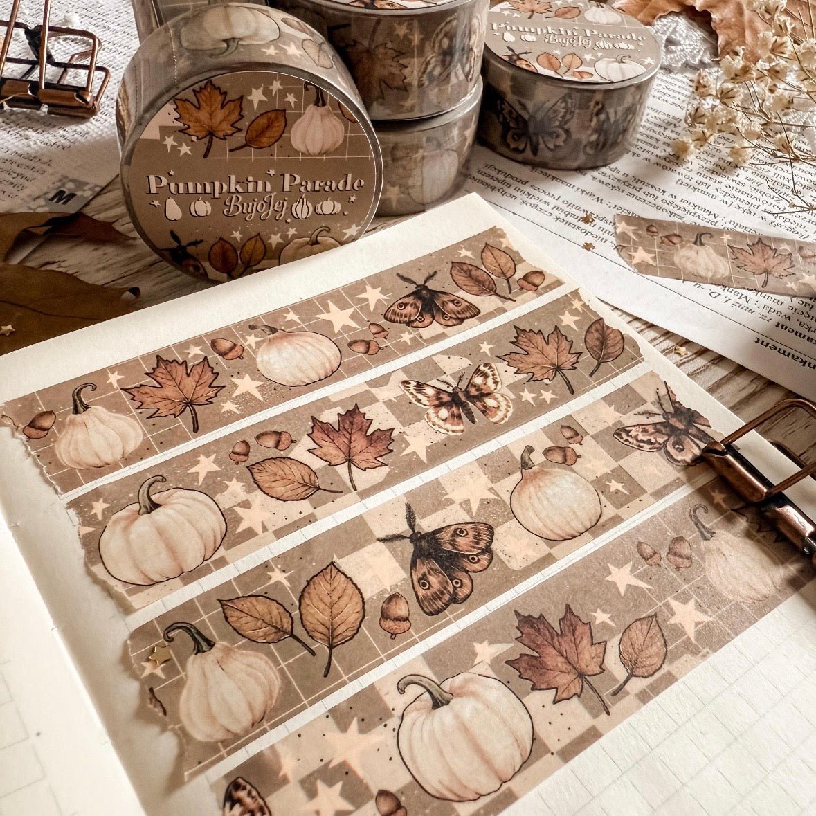 Washi masking tape | Pumpkin Parade - Bujojej - millenotes
