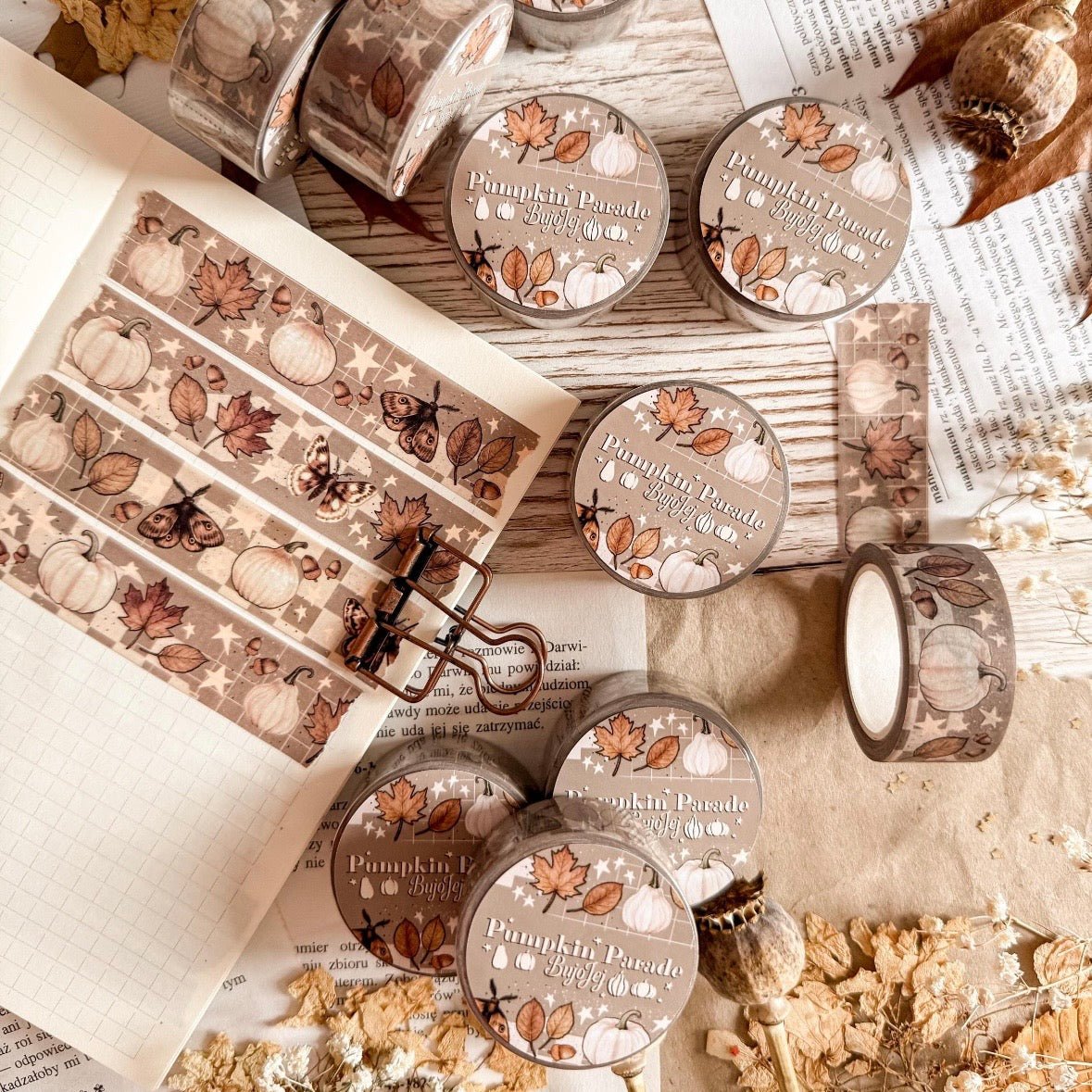 Washi masking tape | Pumpkin Parade - Bujojej - millenotes