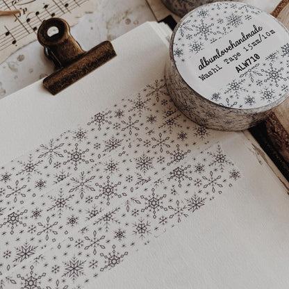 Washi masking tape | Snowflakes - AlbumHandMadeLove - millenotes