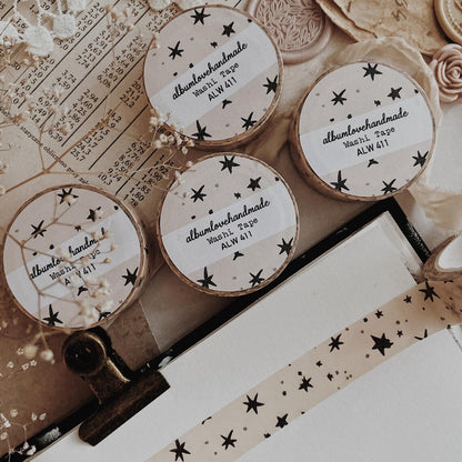 Washi masking tape | Stars - AlbumHandMadeLove - millenotes