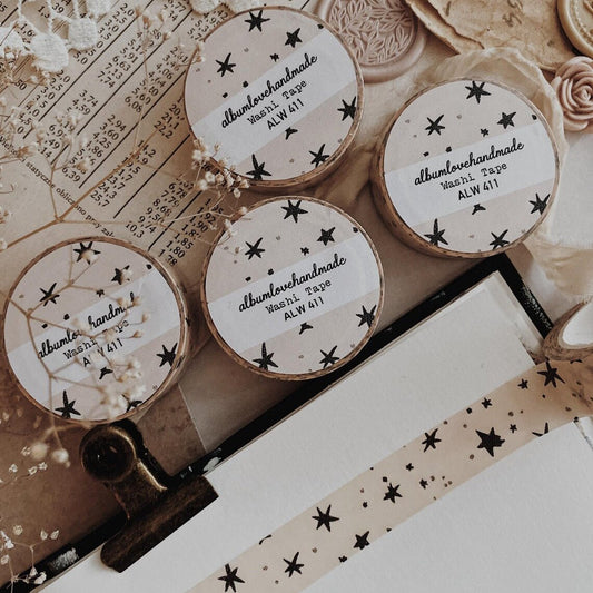 Washi masking tape | Stars - AlbumHandMadeLove - millenotes