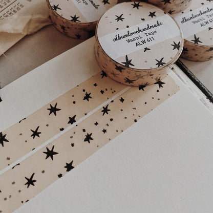 Washi masking tape | Stars - AlbumHandMadeLove - millenotes