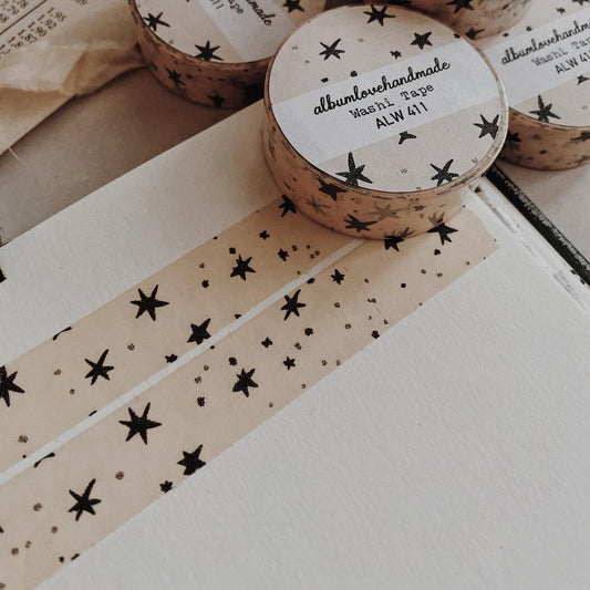 Washi masking tape | Stars - AlbumHandMadeLove - millenotes