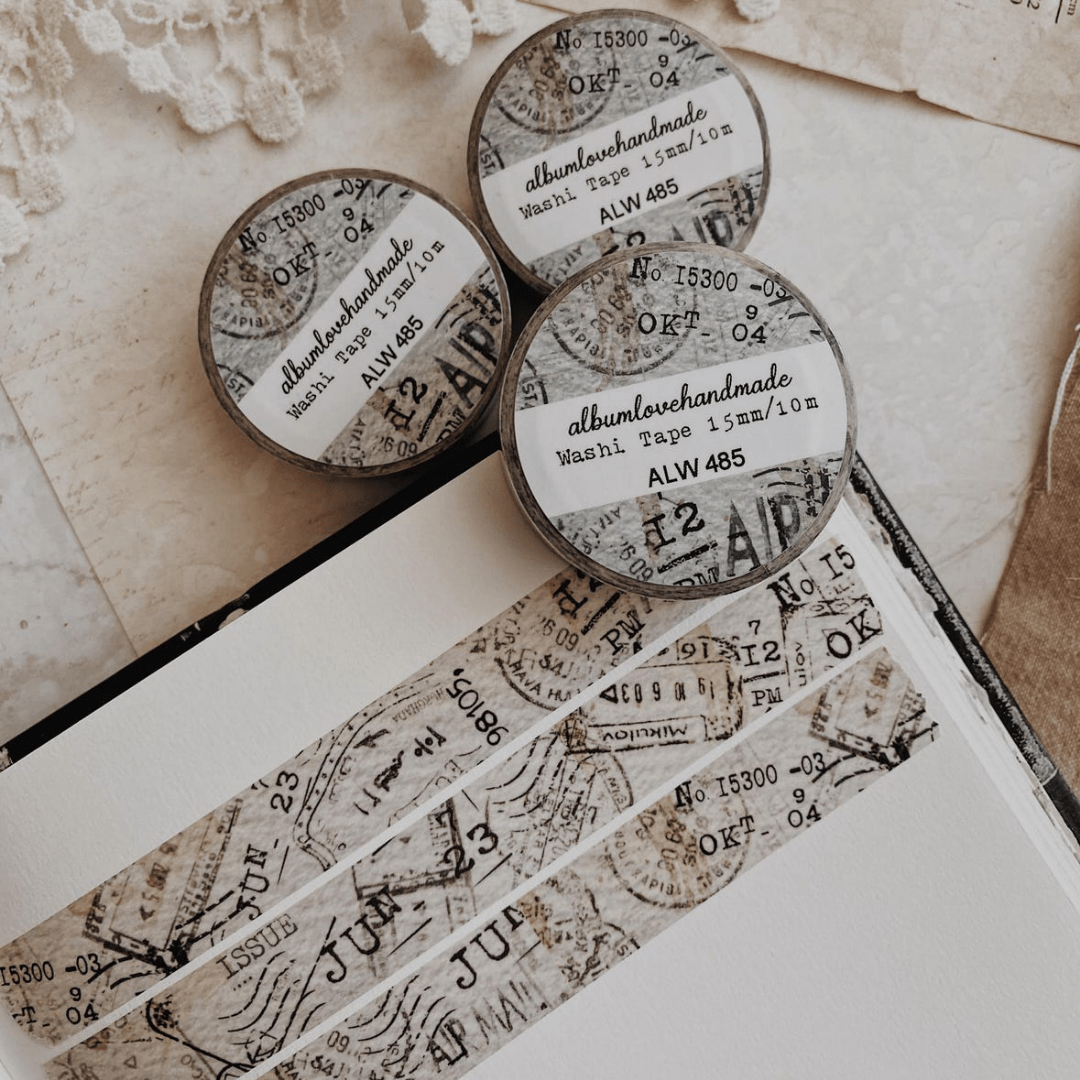 Washi masking tape | Tampons de voyage - AlbumHandMadeLove - millenotes