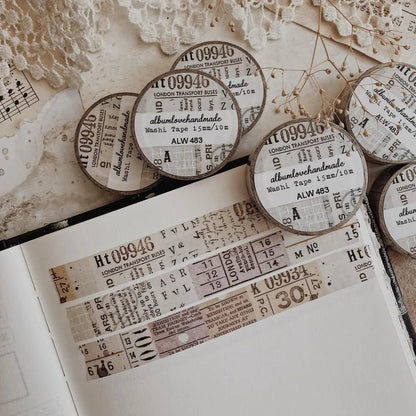 Washi masking tape | Vintage Travels - AlbumHandMadeLove - millenotes