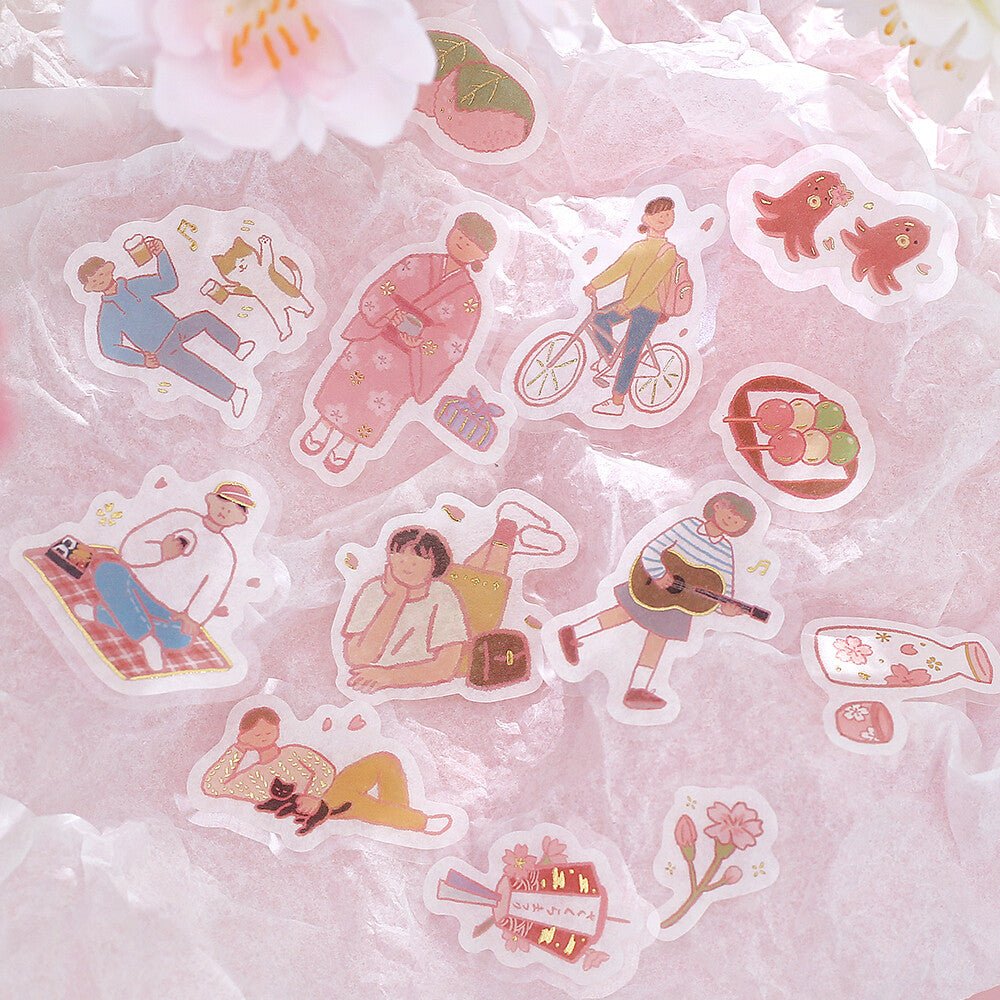 Washi Stickers | BGM | Cerisiers en Fleur - BGM - millenotes