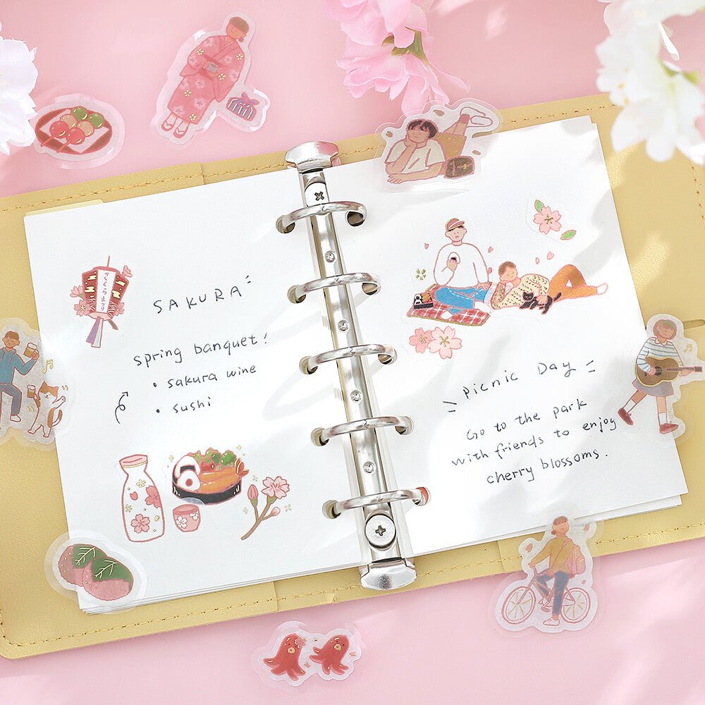 Washi Stickers | BGM | Cerisiers en Fleur - BGM - millenotes