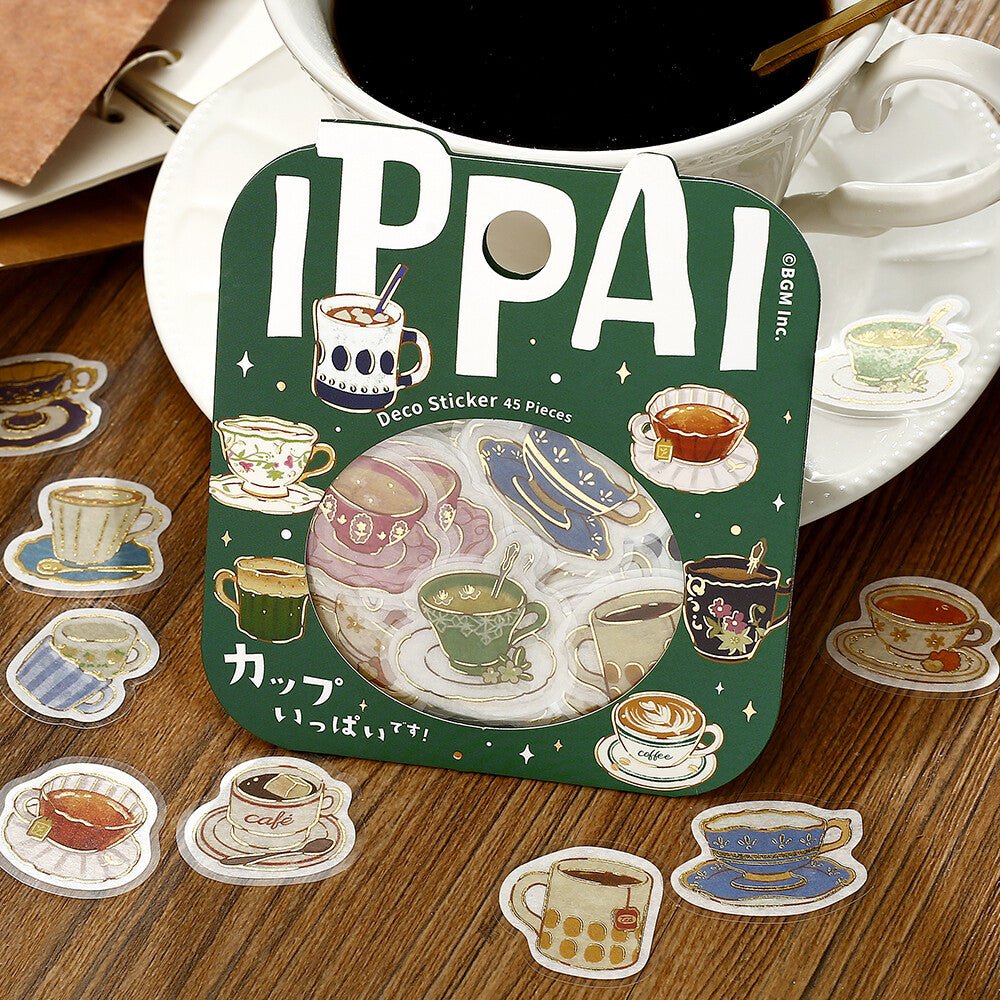 Washi Stickers | BGM | IPPAI | Tasses de thé - BGM - millenotes