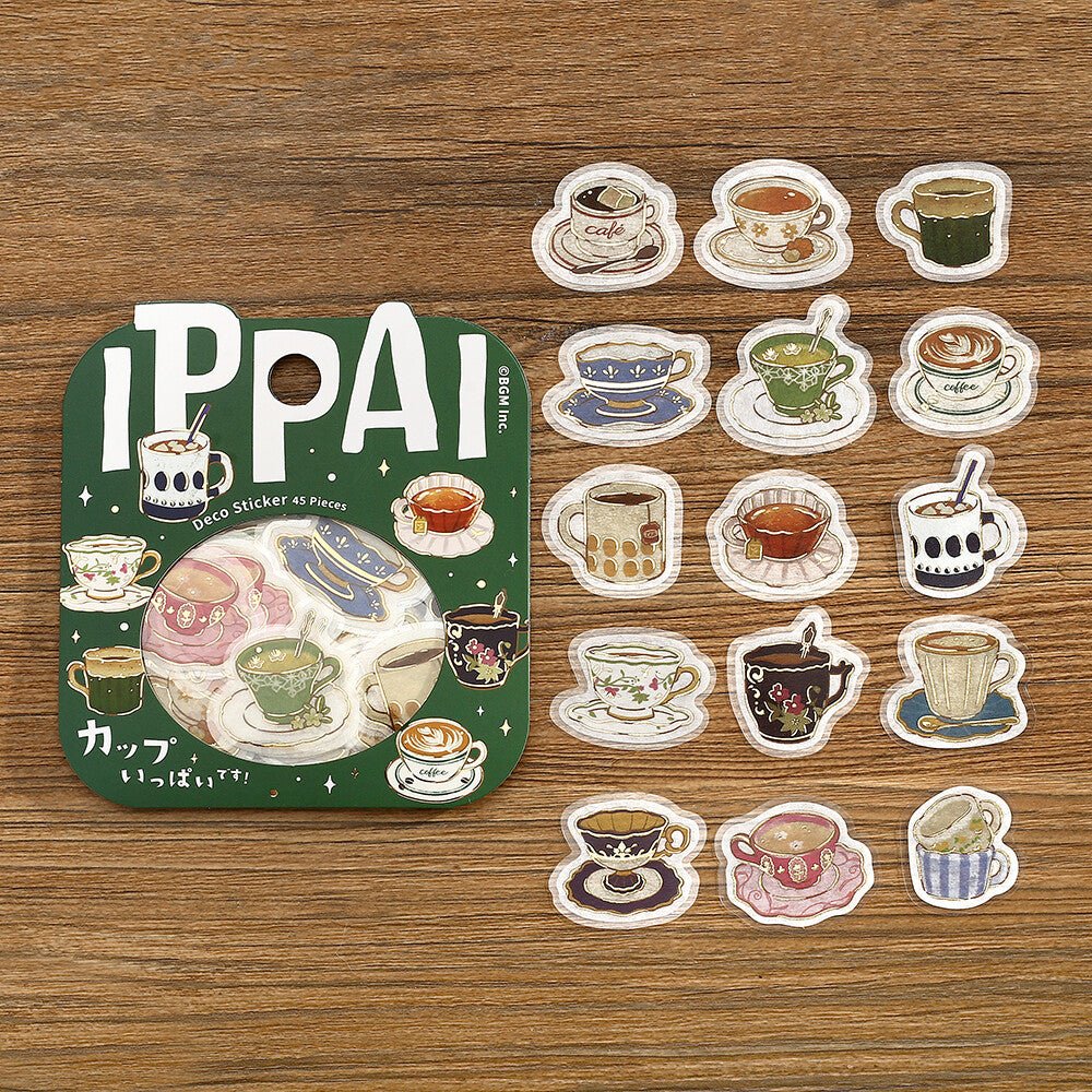 Washi Stickers | BGM | IPPAI | Tasses de thé - BGM - millenotes