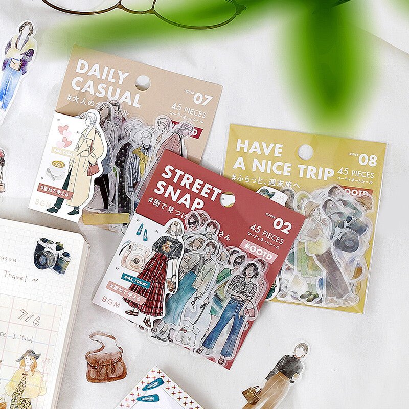 Washi Stickers | BGM | OOTD Basic - BGM - millenotes