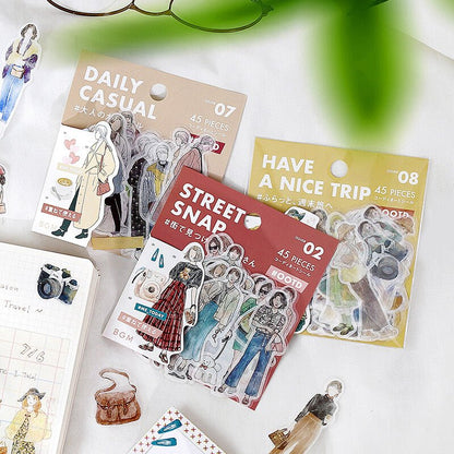 Washi Stickers | BGM | OOTD Paris Chic - BGM - millenotes