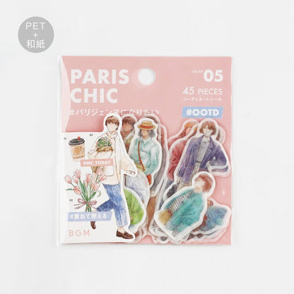 Washi Stickers | BGM | OOTD Paris Chic - BGM - millenotes