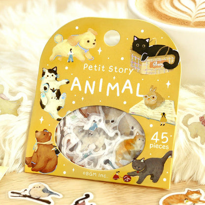 Washi Stickers | BGM | Petit Story | Animaux - BGM - millenotes