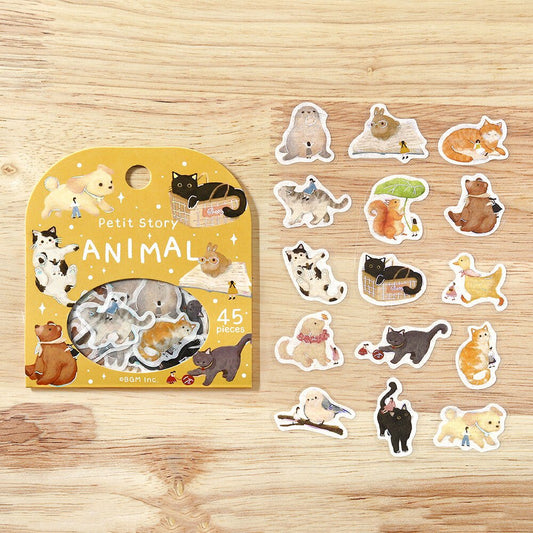 Washi Stickers | BGM | Petit Story | Animaux - BGM - millenotes