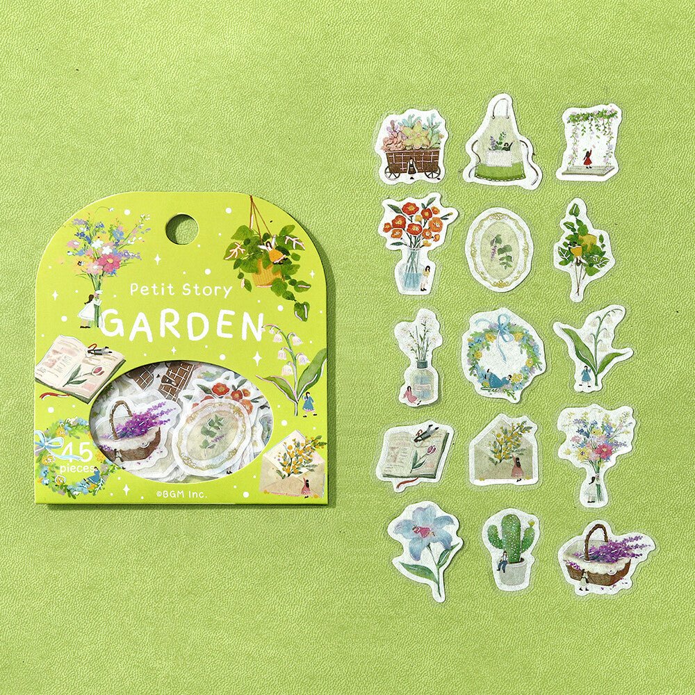Washi Stickers | BGM | Petit Story | Jardin - BGM - millenotes