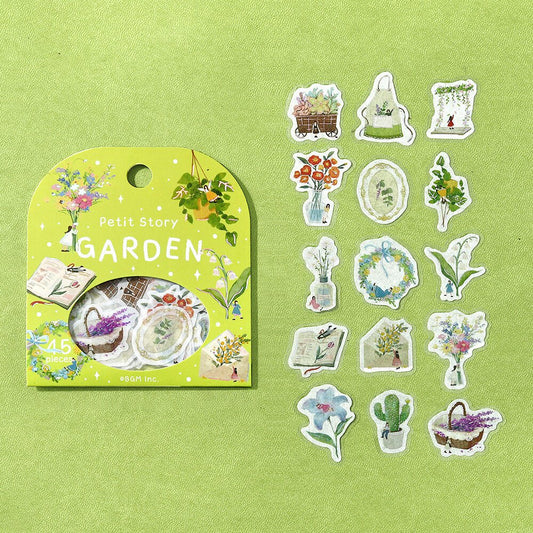 Washi Stickers | BGM | Petit Story | Jardin - BGM - millenotes
