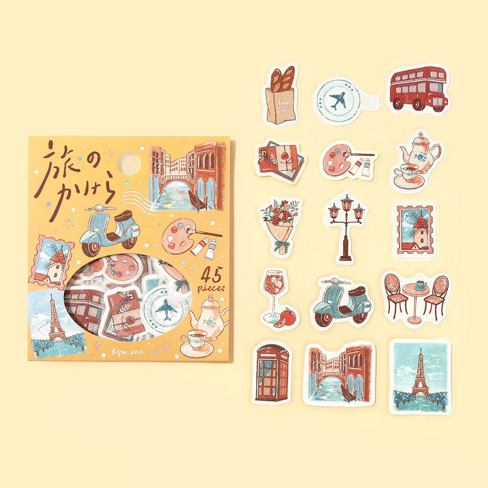 Washi Stickers | BGM | Voyage | Autour du monde - BGM - millenotes
