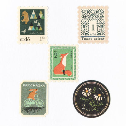 Washi stickers japonais | Antik Piac | Le Renard Vert - NB Co Ltd - millenotes