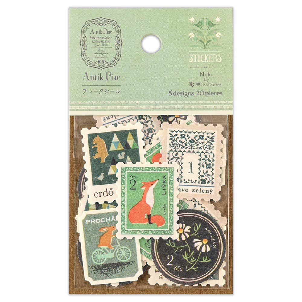 Washi stickers japonais | Antik Piac | Le Renard Vert - NB Co Ltd - millenotes