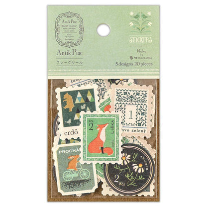 Washi stickers japonais | Antik Piac | Le Renard Vert - NB Co Ltd - millenotes