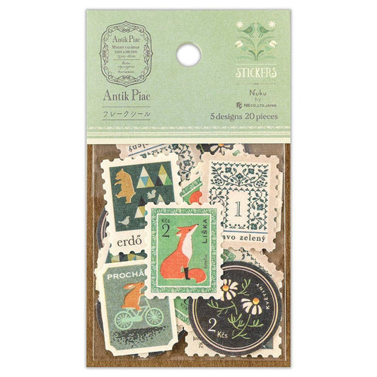 Washi stickers japonais | Antik Piac | Le Renard Vert - NB Co Ltd - millenotes