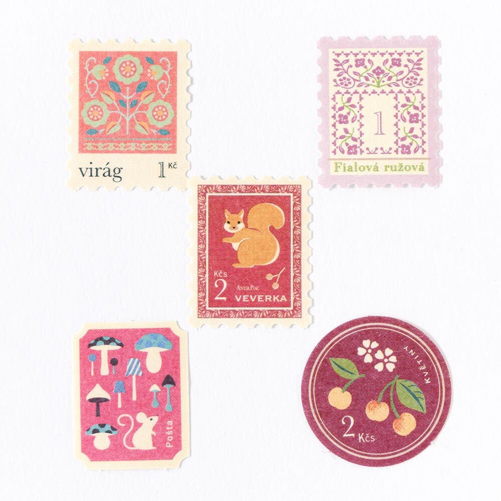 Washi stickers japonais | Antik Piac | L’Écureuil Rose - NB Co Ltd - millenotes