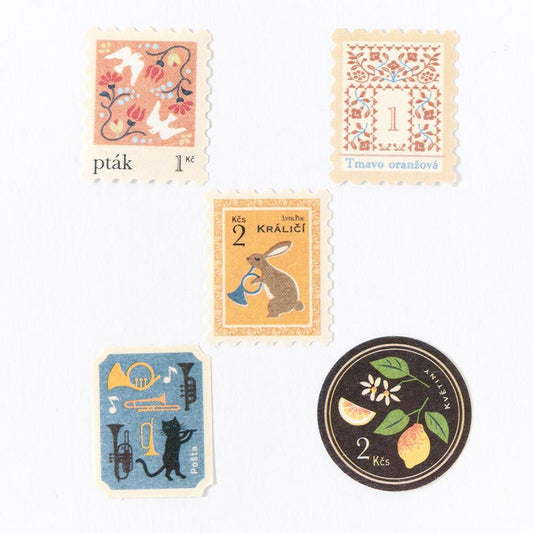 Washi stickers japonais | Antik Piac | Les Lapins Orangés - NB Co Ltd - millenotes