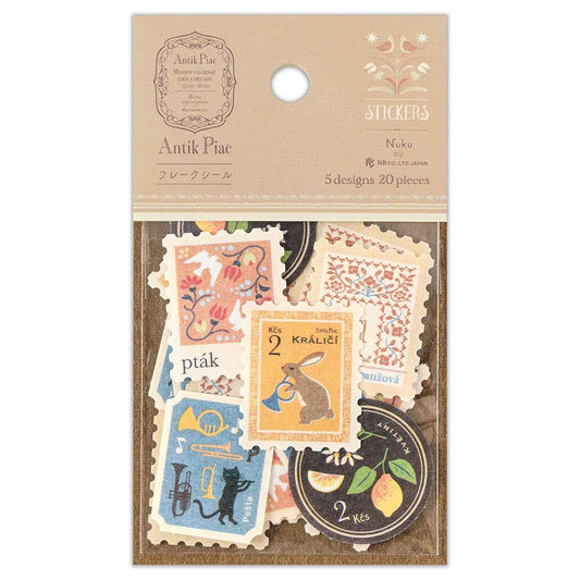 Washi stickers japonais | Antik Piac | Les Lapins Orangés - NB Co Ltd - millenotes