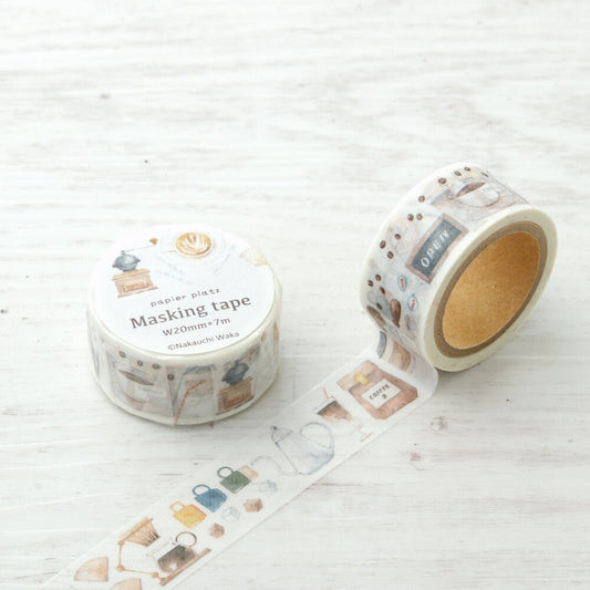 Washi Tape Japonais | Papier Platz | Café - Papier Platz - millenotes