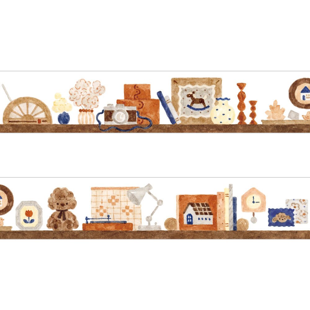 Washi Tape Japonais | Papier Platz | Peluches | Caniche - Papier Platz - millenotes