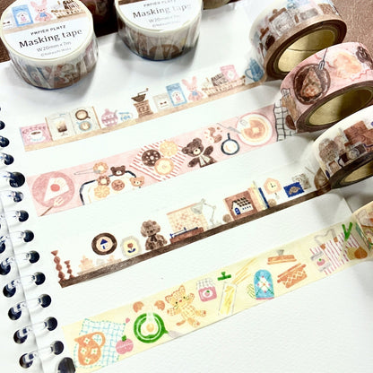 Washi Tape Japonais | Papier Platz | Peluches | Chaton - Papier Platz - millenotes