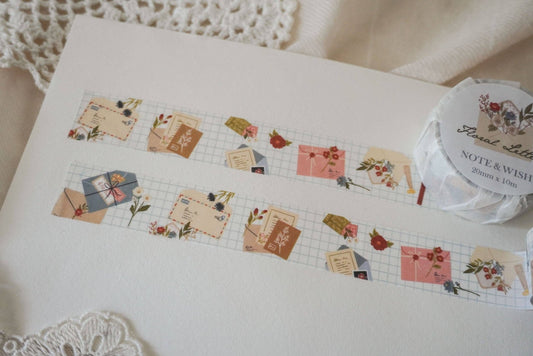 Washi tape | Note & Wish | Floral Letters - Note & Wish - millenotes