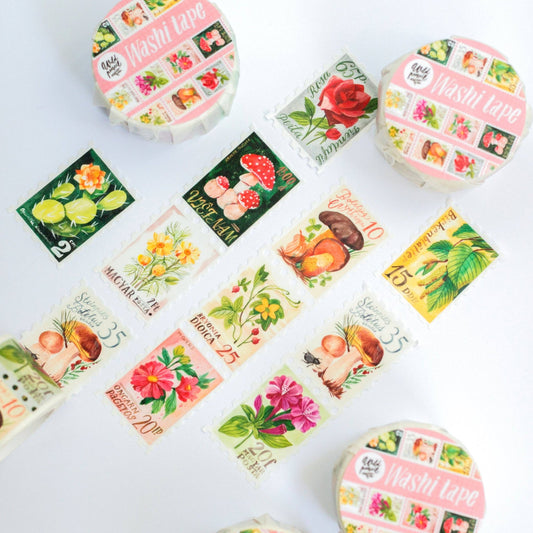 Washi tape | Wild Pencil Studio | Botanical Stamps - Wild Pencil Studio - millenotes