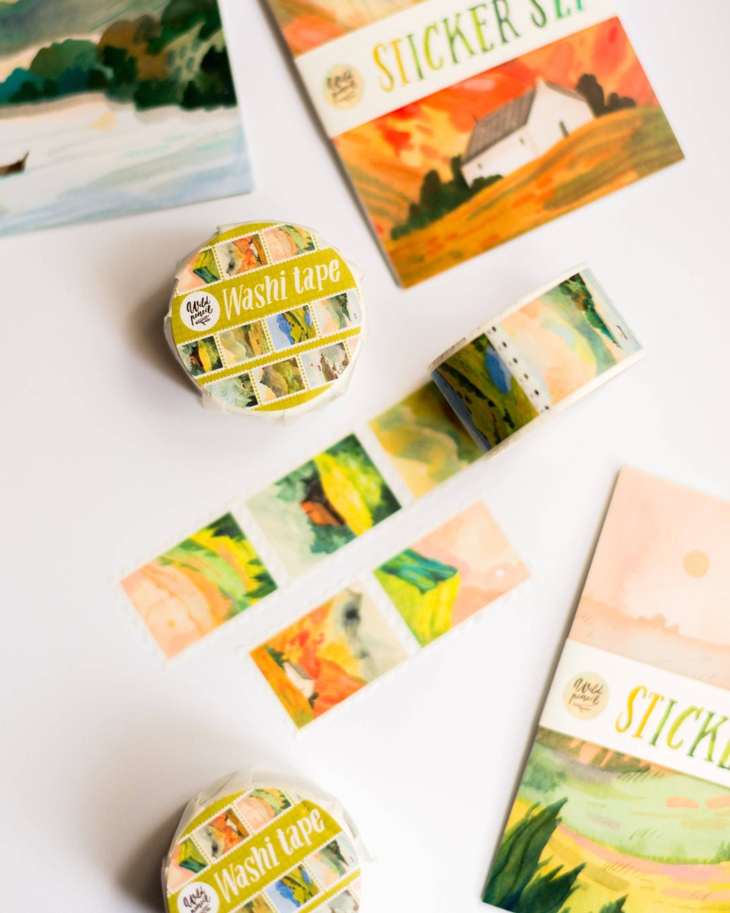 Washi tape | Wild Pencil Studio | Landscapes - Wild Pencil Studio - millenotes