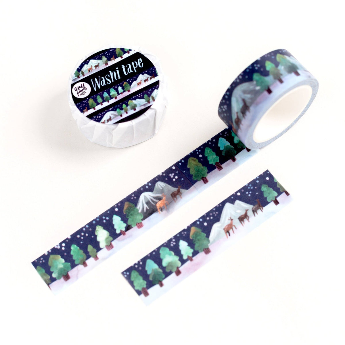 Washi tape | Wild Pencil Studio | Winter Night - Wild Pencil Studio - millenotes