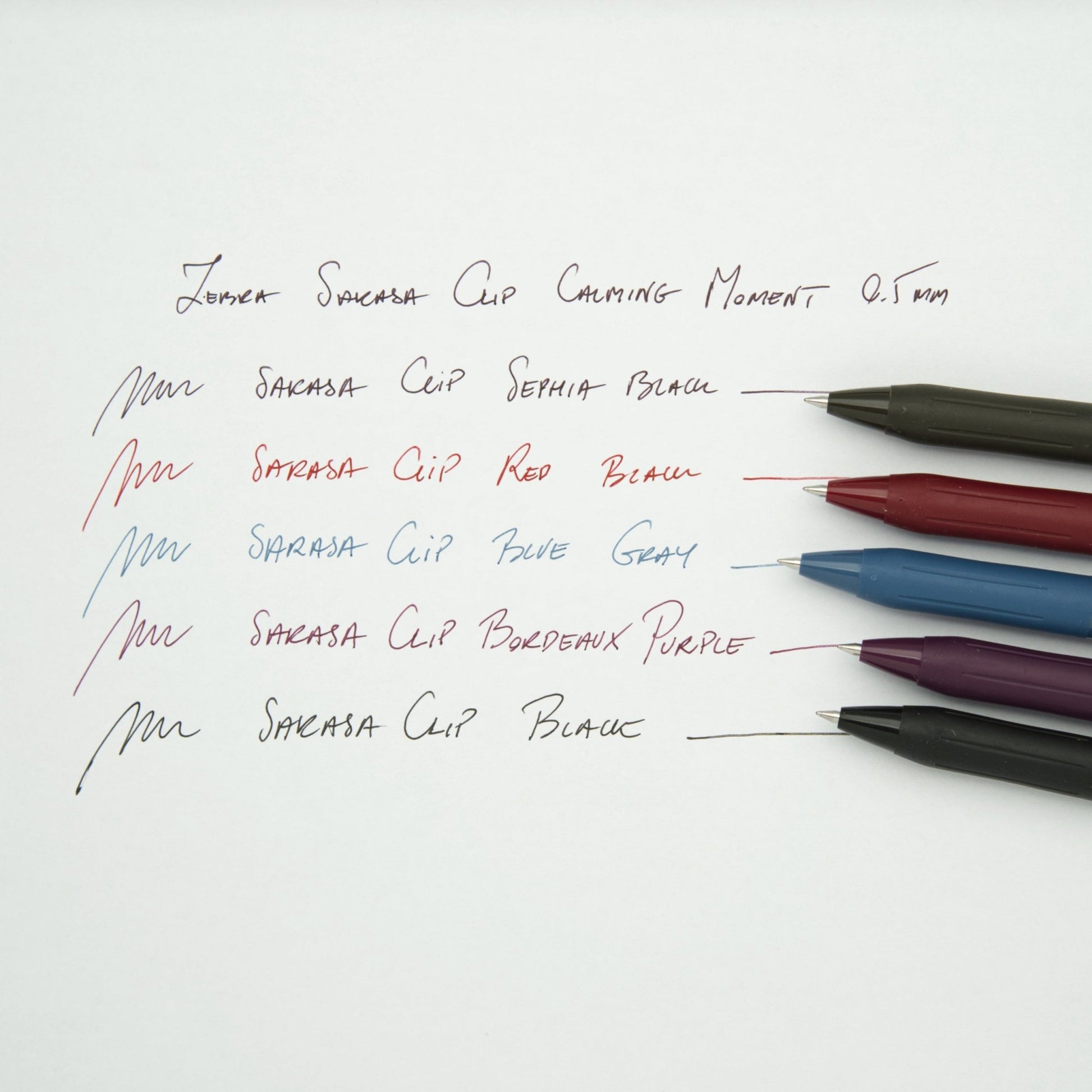 ZEBRA SARASA Set de 5 Stylos gel | Calming moments - ZEBRA - millenotes