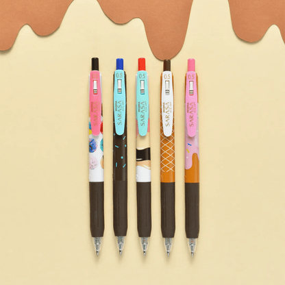 ZEBRA SARASA Set de 5 Stylos gel | Ice cream - ZEBRA - millenotes