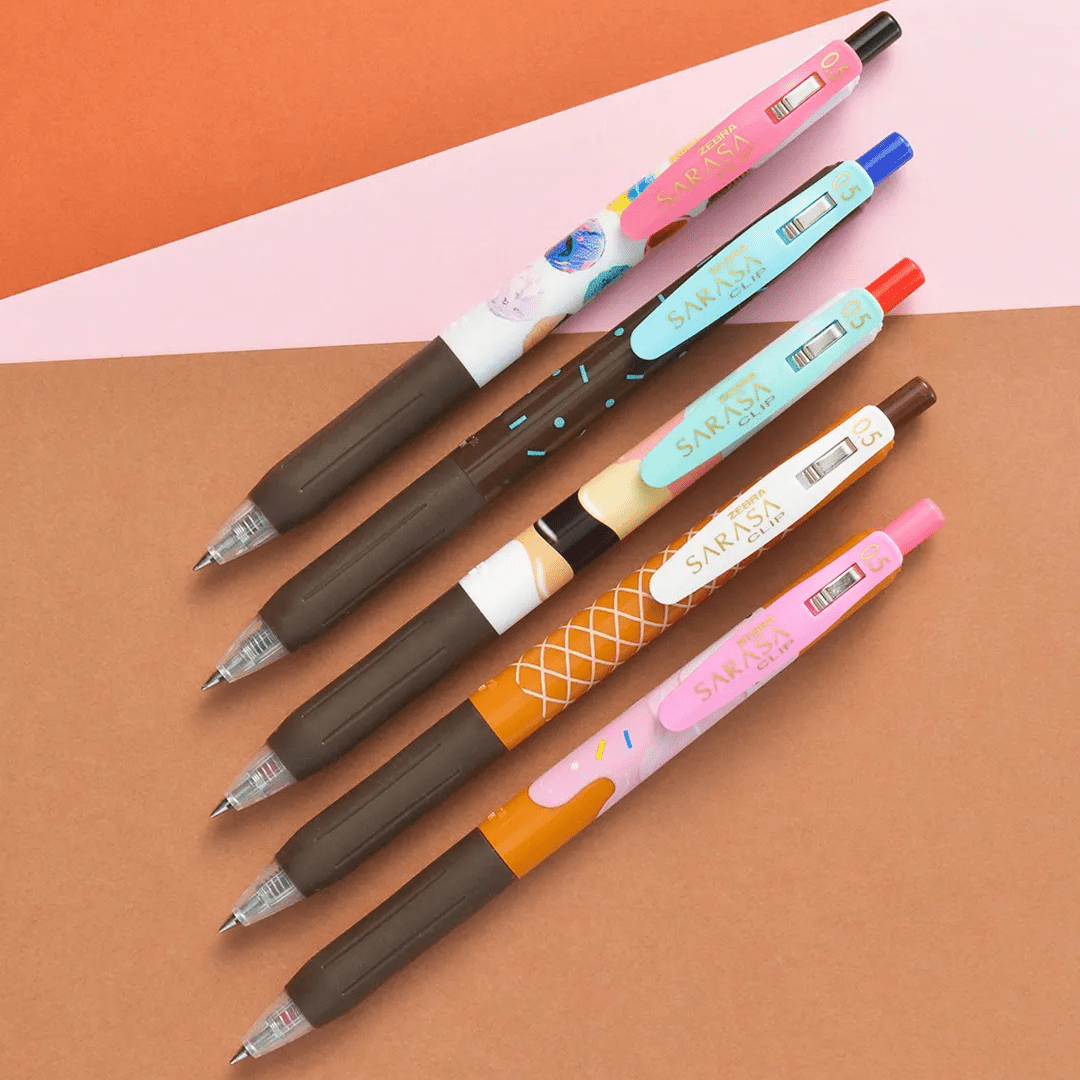 ZEBRA SARASA Set de 5 Stylos gel | Ice cream - ZEBRA - millenotes