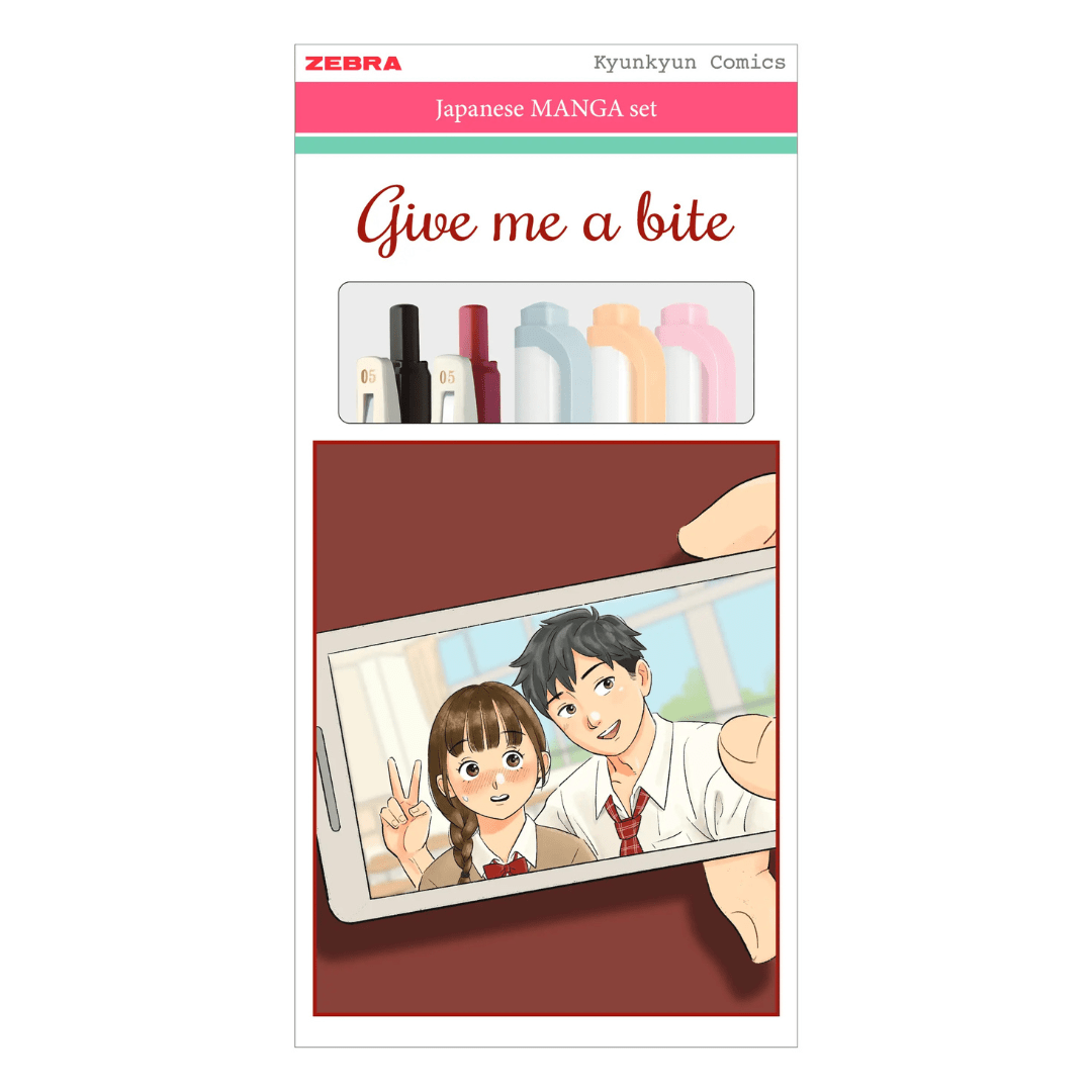 ZEBRA Set de Stylos MANGA japonais | Give Me a Bite - ZEBRA - millenotes